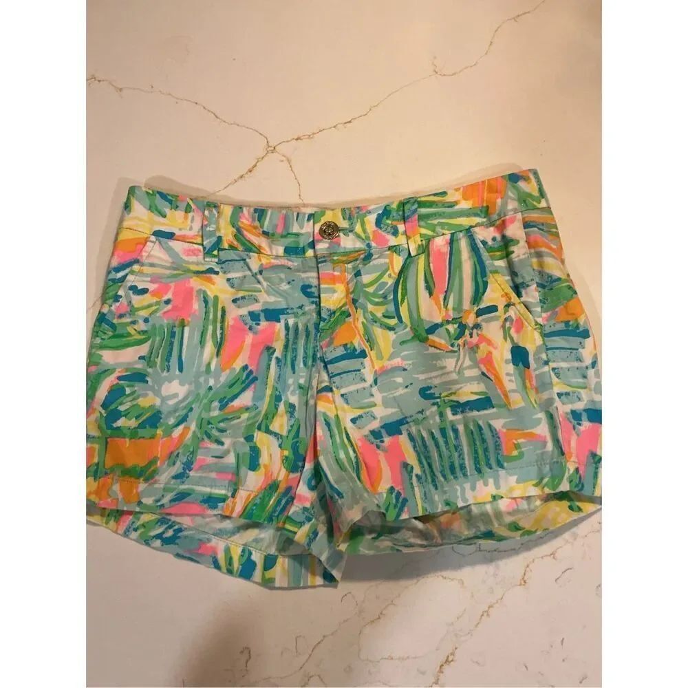 Lilly Pulitzer Callahan Short Sz 6 Sea Salt and Sun Inseam 5”